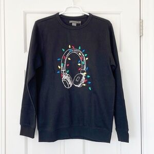 NWT FRENCH CONNECTION sweatshirt size S black USA pullover